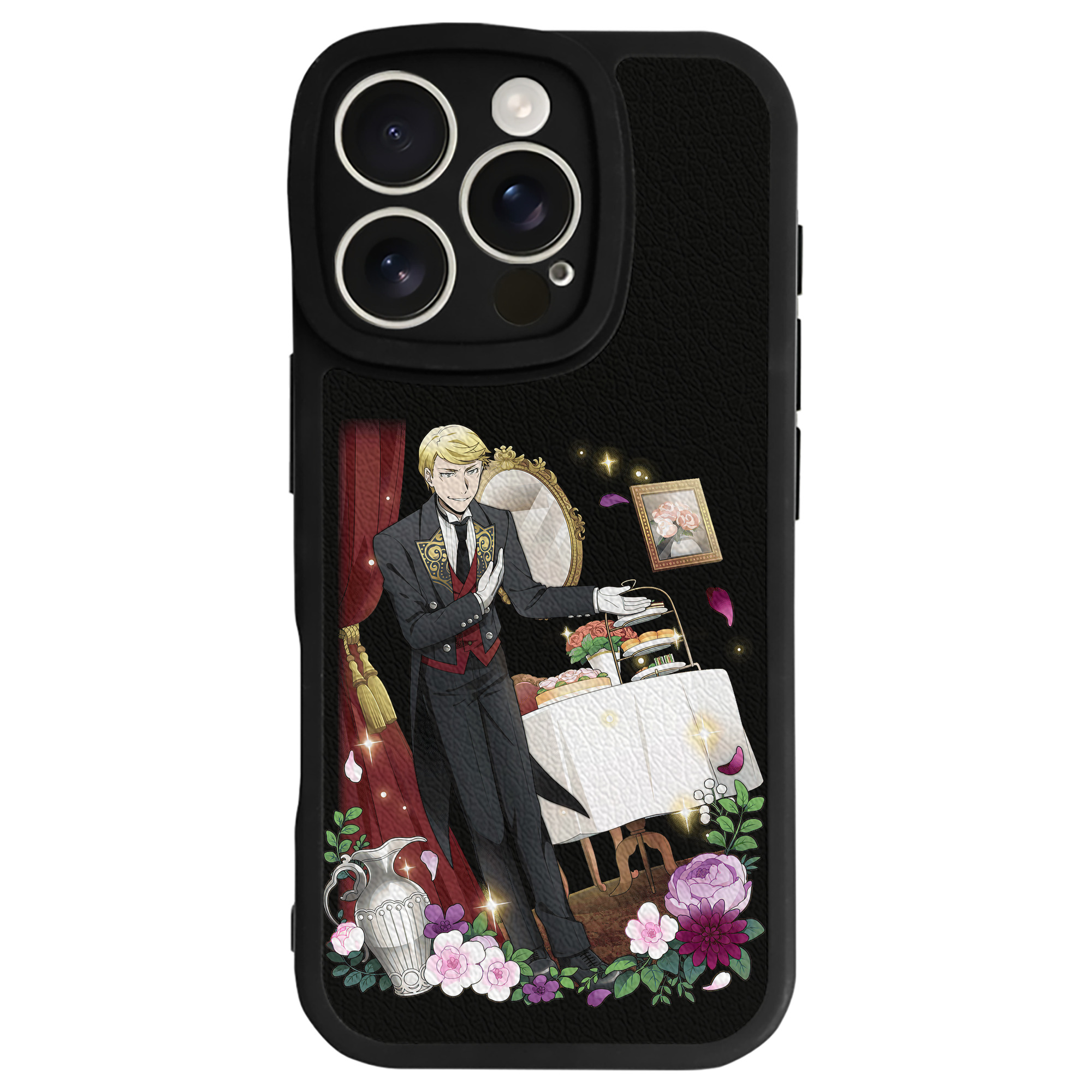 （画像用） 文豪ストレイドッグス Bungo Stray Dogs 【iPhone 16シリーズ対応】シリコンスマホケース（レザー調） 材質：シリコン